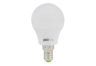 Лампа "шар" Е14 светодиод. (LED) 3Вт тепло-бел. матов. 230В jazzway