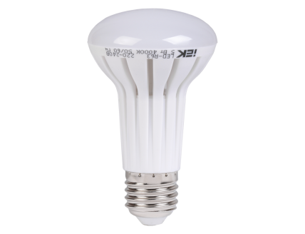 Лампа IEK R63 Е27 светодиодная (LED) 5Вт холодный белый 230В