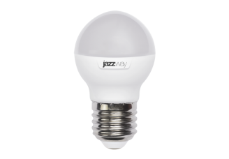 Лампа шар Е27 светодиодная матовая (LED) 9Вт холодно-белый 230В Jazzway