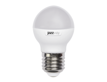Лампа шар Е27 светодиодная матовая (LED) 9Вт холодно-белый 230В Jazzway