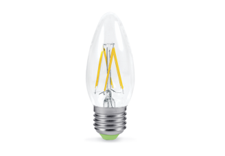 Лампа "свеча" Е27 светодиод. (LED) PREMIUM 5Вт 160-260В 4000К 450Лм прозрачная ASD