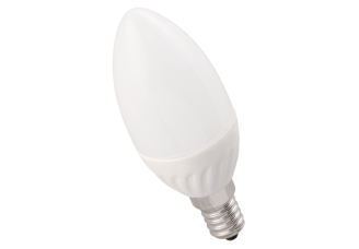 Лампа "свеча" IEK ECO светодиодная (LED) Е14 5Вт 230В теплый белый матовый