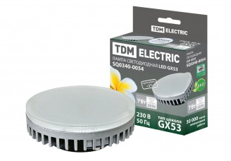 Лампа светодиодная GX53-7 Вт-4000 К TDM