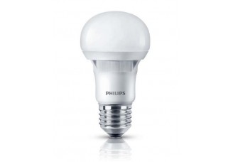 Лампа груша Е27 светодиодная (LED) 9Вт (= 65Вт ЛН) тепло-белый 230В 8000ч. Цветопередача 70 Philips