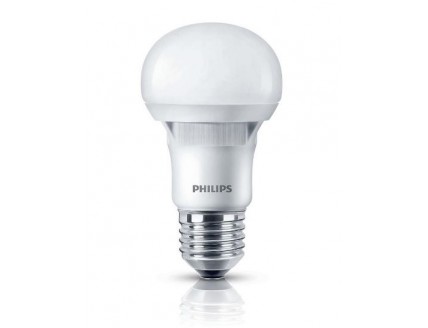 Лампа "груша" Е27 светодиод. (LED) 7Вт (= 55Вт ЛН) тепло-бел. 230В 8000ч. цветопередача>70 PHILIPS
