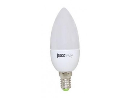 Лампа "свеча" Е14 светодиод. (LED) 3 Вт тепло-бел. матов. 230В jazzway