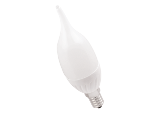Лампа свеча на ветру Е14 светодиодная матовая (LED) 5Вт тепло-белый 230В IEK ECO