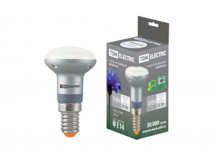 Лампа светодиодная R39-4 Вт-220 В -4000 К–E14 TDM