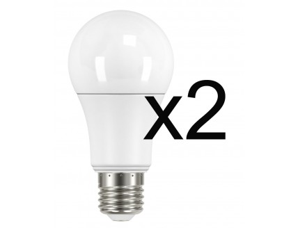 Лампа "груша" в УПАК (2шт).+перч. Е27 светодиод. (LED) 11.5Вт (= 100Вт ЛН) днев. св. 230В OSRAM