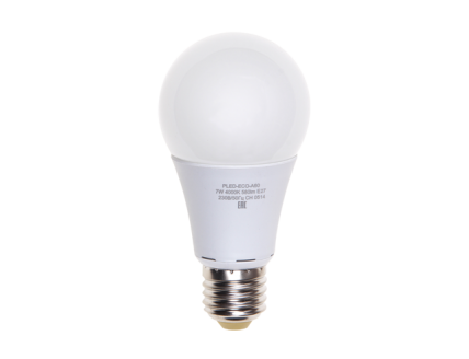 Лампа "груша" Е27 светодиод. (LED) 7Вт Е27 тепло-бел. 230В Jazzway