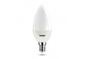 Лампа свеча Е14 светодиодная матовая (LED) 8Вт холодно-белый 230В Camelion