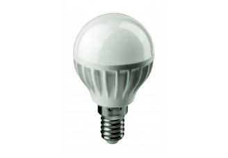 Лампа "шар" Е14 светодиод. (LED) 6Вт тепло-бел. матов. 230В ОНЛАЙТ