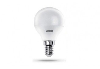 Лампа "шар" Е14 светодиод. (LED) 8Вт тепло-бел. матов. 230В Camelion