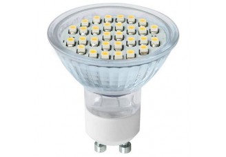 Лампа светодиодная PAR16-3 Вт-220 В -3000 К–GU 10 SMD TDM