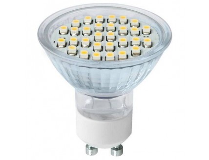 Лампа светодиодная PAR16-3 Вт-220 В -3000 К–GU 10 SMD TDM