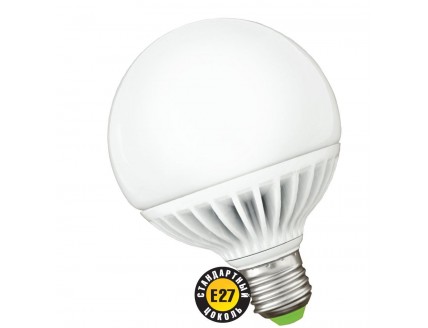Лампа светодиодная (LED) "шар"Navigator 12Вт теплый белый матовая 230В