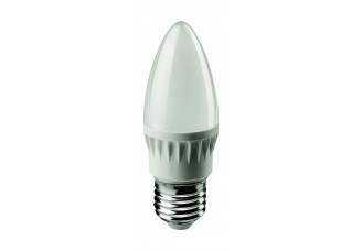 Лампа "свеча" Е27 светодиод. (LED) 6Вт тепло-бел. матов. 230В ОНЛАЙТ