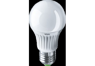 Лампа груша Е27 светодиодная (LED) 8Вт тепло-белый 230В диммируемая Navigator