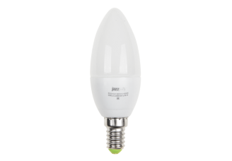 Лампа свеча Е14 светодиодная матовая (LED) 5Вт тепло-белый 230В Jazzway