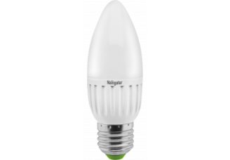 Лампа "свеча" Е27 светодиод. (LED) 5Вт тепло-бел. матов. 230В Navigator