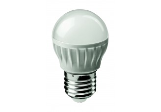 Лампа "шар" Е27 светодиод. (LED) 6Вт тепло-бел. матов. 230В ОНЛАЙТ