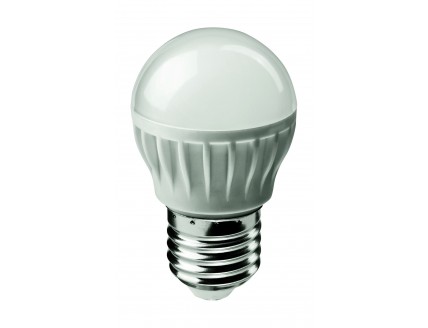 Лампа "шар" Е27 светодиод. (LED) 6Вт тепло-бел. матов. 230В ОНЛАЙТ