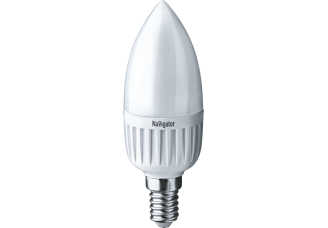 Лампа "свеча" Navigator Е14 светодиодная (LED) 5Вт теплый белый матовая 230В