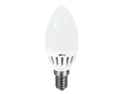 Лампа "свеча" Е14 светодиод. (LED) 3,5Вт тепло-бел. матов. 230В jazzway