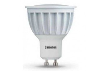 Лампа светодиодная (LED) с отражателем D. 50мм GU10 8Вт 220-230В матовая нейтральная холодно-белая Camelion