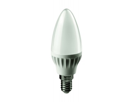 Лампа "свеча" Е14 светодиод. (LED) 6Вт тепло-бел. матов. 230В ОНЛАЙТ