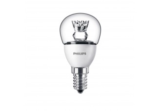 Лампа "шар" Е14 Philips светодиодная (LED) прозрачная 5.5Вт теплый белый 230В