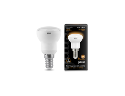 Лампа Gauss LED Reflector R39 E14 4W 2700K 1/10/50