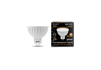 Лампа Gauss LED MR16 GU5.3 5W 12V 2700K 1/10/100