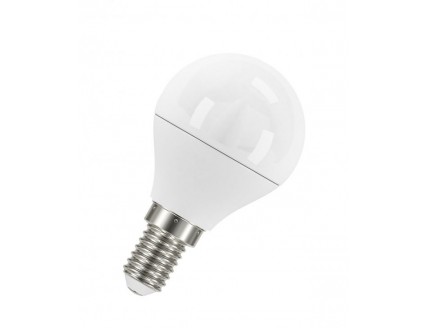 Лампа "шар" Е14 светодиод. (LED) 5Вт (= 40Вт ЛН) тепло-бел. матов. 230В OSRAM