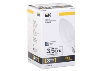 Лампа светодиодная C35 свеча 3.5 Вт 270 Лм 230 В 4000 К E14 IEK