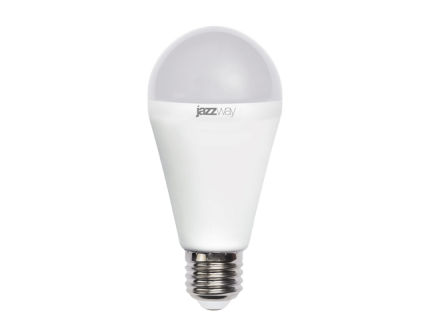Лампа "груша" Е27 светодиод. (LED) 18Вт холод.-бел. 230В jazzway
