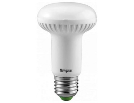 Лампа Navigator R63 Е27 светодиодная (LED) 8Вт ( 60Вт ЗЛН) холодный белый 230В