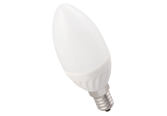 Лампа свеча Е14 светодиодная матовая (LED) 5Вт холодно-белый 230В IEK ECO