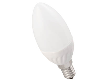 Лампа свеча Е14 светодиодная матовая (LED) 5Вт холодно-белый 230В IEK ECO