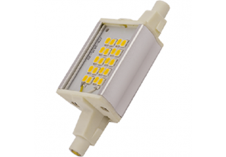 Лампа для прожектора R7s светодиодная LED (замена ГЛН 78мм) 6Вт 30000ч. Холодно-белый 220В ecola