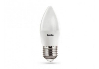Лампа "свеча" Е27 светодиод. (LED) 8Вт холод.-бел. матов. 230В Camelion
