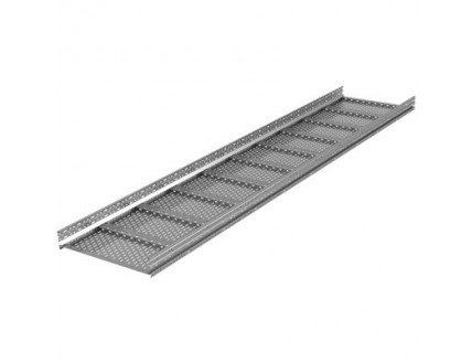 Лоток листовой 100х400, лонжерон 2 мм, L 3 м