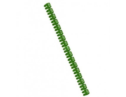 Маркер для провода 4-6 мм. Кв. CAB3 Legrand - 5 зеленый
