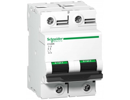 Выключатель автоматический 2-пол. 100A B 10кА C120N Schneider Electric