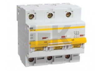 Выключатель автоматический 3-пол. 25A C 10кА ВА47-100 IEK