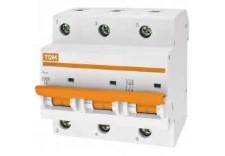 Выключатель автоматический 3-пол. 16А D 10кА ВА47-100 TDM