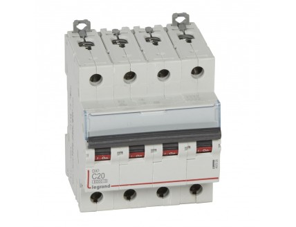 Выключатель автоматический 4-пол. 20A С 10kA DX3 Legrand