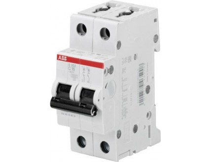Выключатель автоматический 2 полюса 16A C 6ka ABB
