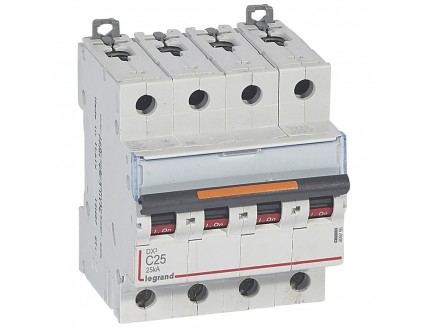 Выключатель автоматический 4-пол. 25A C 25kA DX3 Legrand