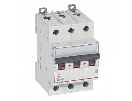 Выключатель автоматический 3-пол. 2A C 16kA DX3 Legrand